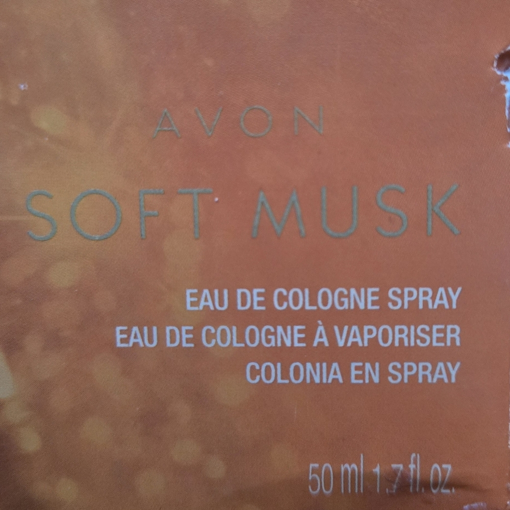 Avon Soft Musk Eau de Cologne in Sparkling Star Collectible Bottle Sz1.7floz - Picture 2 of 4